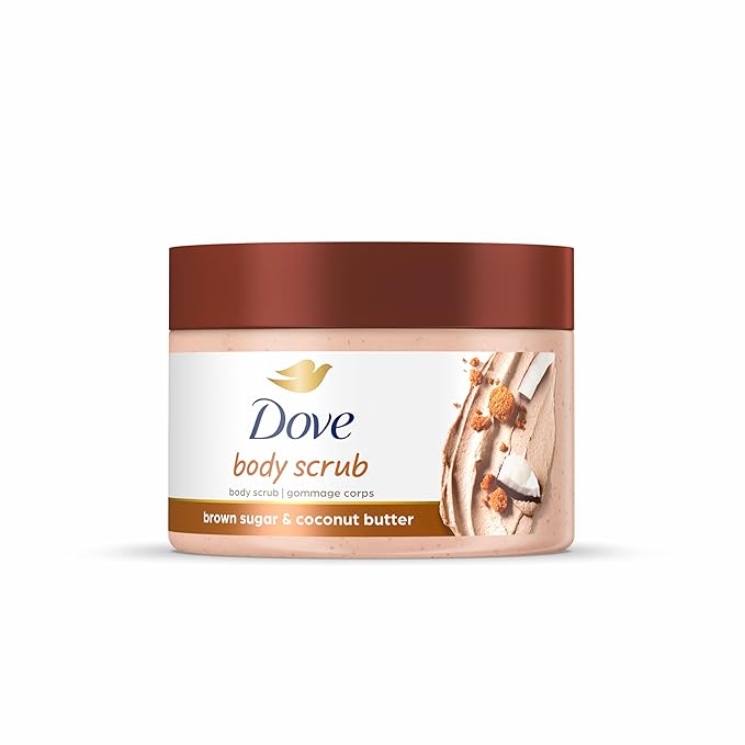 Dove Scrub Brown Sugar &amp; Coconut Butter For Silky Smooth Skin Body